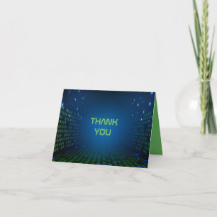 Remerciements JEU VIDÉO SANS FIN Bar Mitzvah Carte de remercieme