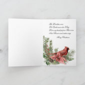 Remerciements Joie à la carte de Noël mondiale (Intérieur)