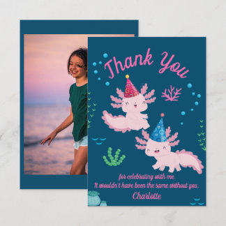 Remerciements Jolie carte de remerciement d'anniversaire de l'Ax