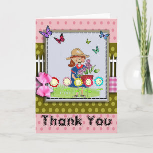 Remerciements Jolie carte de voeux