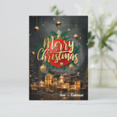 Remerciements Joyeuse carte de Noël (Debout devant)