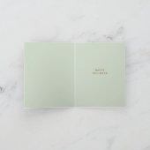 Remerciements Joyeuse carte de Noël (Intérieur)