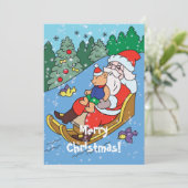 Remerciements Joyeuse carte de Noël (Debout devant)