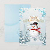 Remerciements Joyeuse carte de Noël (Devant / Derrière)