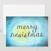 Remerciements Joyeuse carte plate de Resistmas (Devant / Derrière)