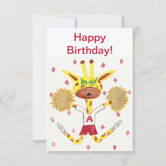 Remerciements Joyeux anniversaire ! Carte de vœux. (Devant)