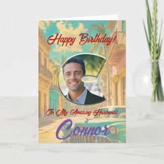 Remerciements Joyeux Carte photo de voeux d'anniversaire
