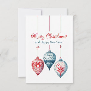 Remerciements Joyeux Noël et bonne nouvelle année carte de voeux
