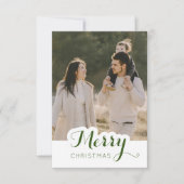 Remerciements Joyeux Noël Photo Carte de Noël (Devant)