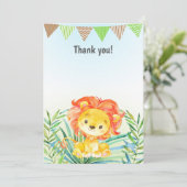 Remerciements Jungle d'aquarelle de notes de carte de (Debout devant)