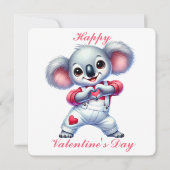 Remerciements Koala Mignon - Carte de la Saint-Valentin (Devant)