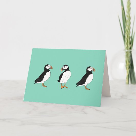 Remerciements La carte blanche de Puffin (Devant)