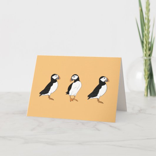 Remerciements La carte blanche de Puffin (Devant)