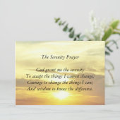 Remerciements La carte de prière de sérénité (Debout devant)