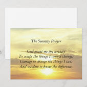 Remerciements La carte de prière de sérénité (Devant / Derrière)