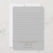 Remerciements La carte de vœux - Frison (Dos)