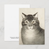 Remerciements La carte de voeux préférée pour les chats (Devant / Derrière)