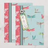 Remerciements La libellule rêve la carte 2 de TY (Devant / Derrière)