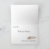 Remerciements Labrador Spring Fun Peinture Carte de remerciement (Intérieur)