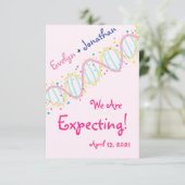 Remerciements L'ADN pastel nous attendons une carte de petite fi (Debout devant)