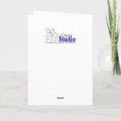 Remerciements "Laisser neiger" Carte pour notes de vacances (Dos)