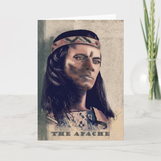 Remerciements L'Apache - Carte de voeux (Devant)