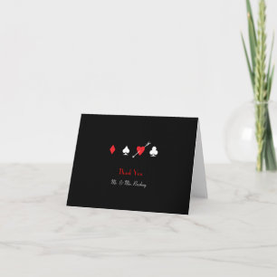 Remerciements Las Vegas frappé par amour épousant le carte de