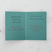 Remerciements Le mariage est une carte de voeux difficile (Intérieur)