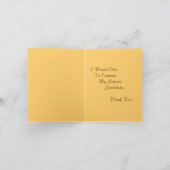 Remerciements Le pavot orange gai fleurit le carte de (Intérieur)