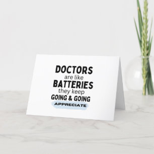 Remerciements Les médecins sont comme.... - CARTE DE REMERCIEMEN