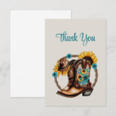 Remerciements Les sentiers du coucher du soleil : une Carte de r (Devant / Derrière)