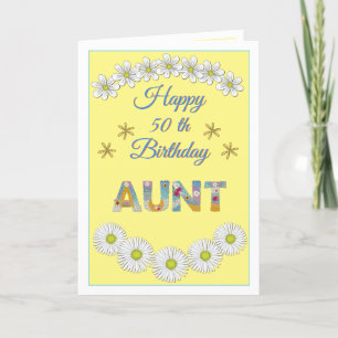 Remerciements Lettre de fleurs Tante Carte d'anniversaire person