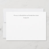 Remerciements L'hiver sur la carte forestière de Macclesfield (Dos)