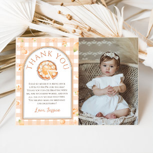 Remerciements Little Cutie Pie Anniversaire Photo Carte de remer