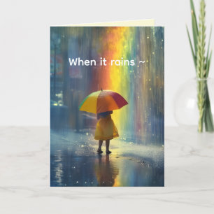 REMERCIEMENTS LORSQU'IL PLUIE - OBTENEZ LA CARTE DE BIEN