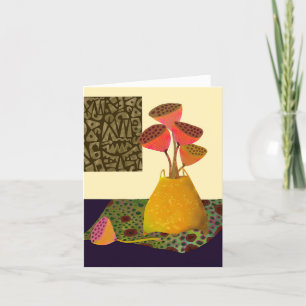 Remerciements Lotus Pods Carte de voeux BLANK