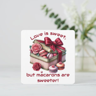 Remerciements Love Is Sweet - Carte de la Saint-Valentin