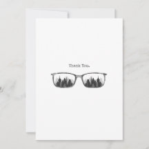 Lunettes personnalisables et carte de vœux de vill