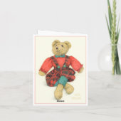 Remerciements M. CARTE POUR NOTES de Noël (Dos)
