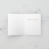 Remerciements M. CARTE POUR NOTES de Noël (Intérieur)
