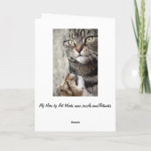 Remerciements Ma carte de chat Hero (Dos)