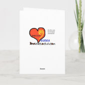 Remerciements Maison en pain d'épices Ham Radio avec carte de co (Dos)