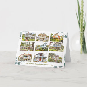 Remerciements Maisons Historiques de Fernandina Beach Carte 5x7