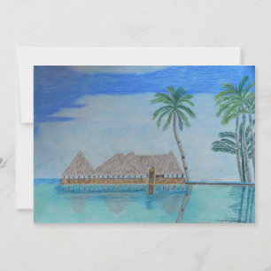 Remerciements Maldives 3 carte de voeux
