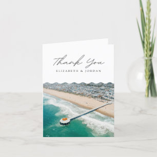 Remerciements Manhattan Beach California Blank Carte de remercie