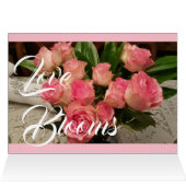 Remerciements Mariage Roses Roses Pink (Intérieur Horizontal (haut))