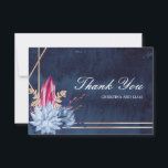 Remerciements Marine Blue Chalkboard Floral Mariage Carte de rem<br><div class="desc">Elégante carte de remerciement pour express votre appréciation pour les invités ayant un arrière - plan floral en tableau bleu marine. Papier à lettres correspondant disponible. Ces cartes de remerciement peuvent être entièrement personnalisables et les couleurs peuvent être changées à votre choix. Contactez le vendeur pour plus d'informations sur xayuk69@yahoo.com...</div>
