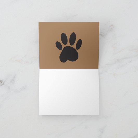 Remerciements Max le Carte pour notes de chien (Intérieur)