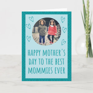 Remerciements Meilleures mamans toujours Carte photo de la fête 