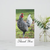 Remerciements Merci, carte photo de coq (Debout devant)